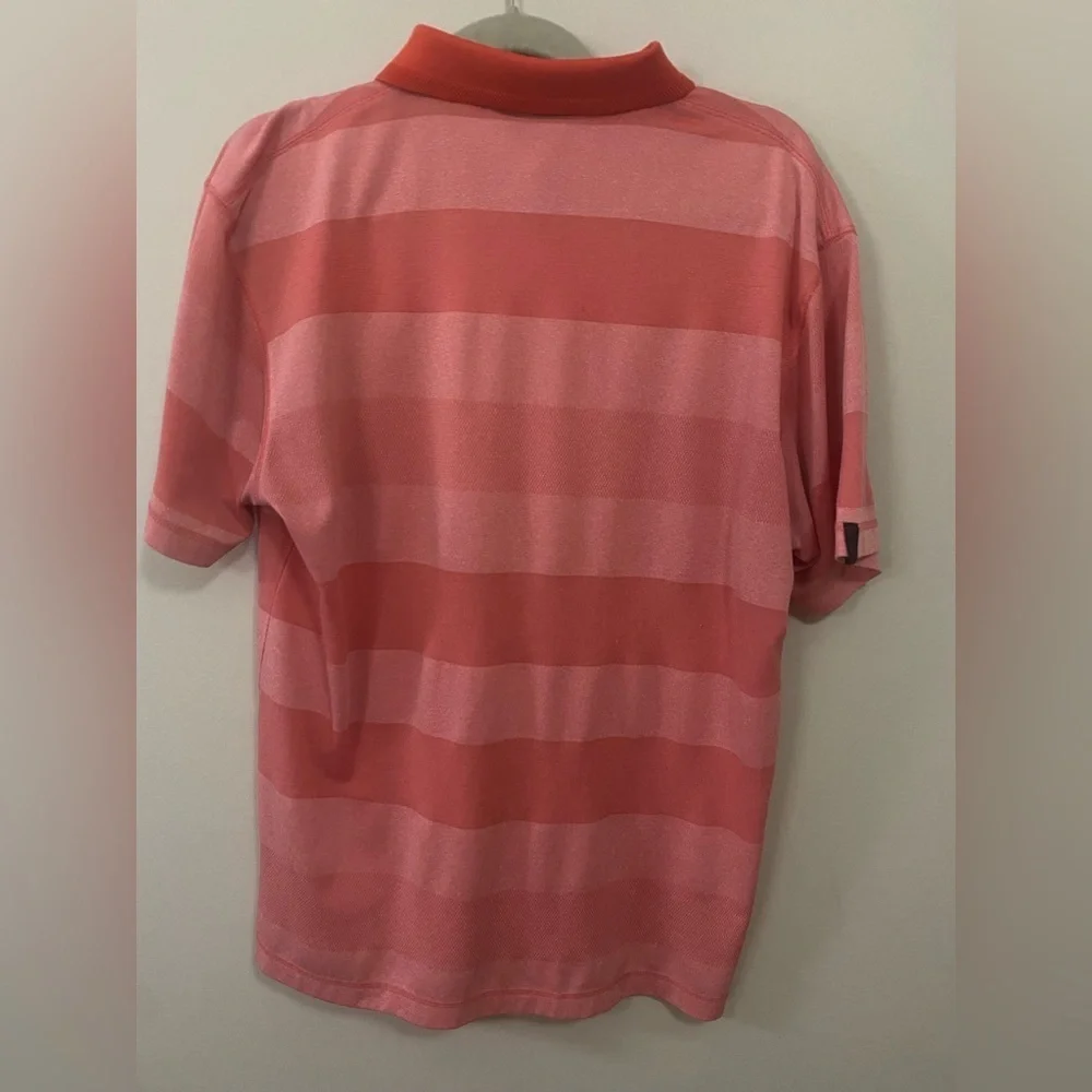 Devereux Striped Polo Golf Shirt Mens Large.in Excellent Condition